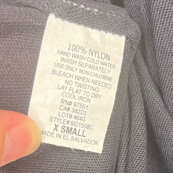 NWT Piper & Sparrow Black Sheer Ruffle Top Size XS - Picture 4 of 4